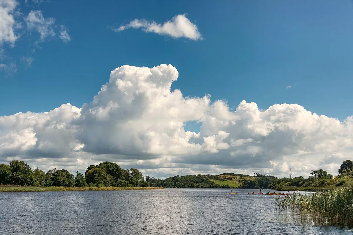 Lough Muckno under summer clouds