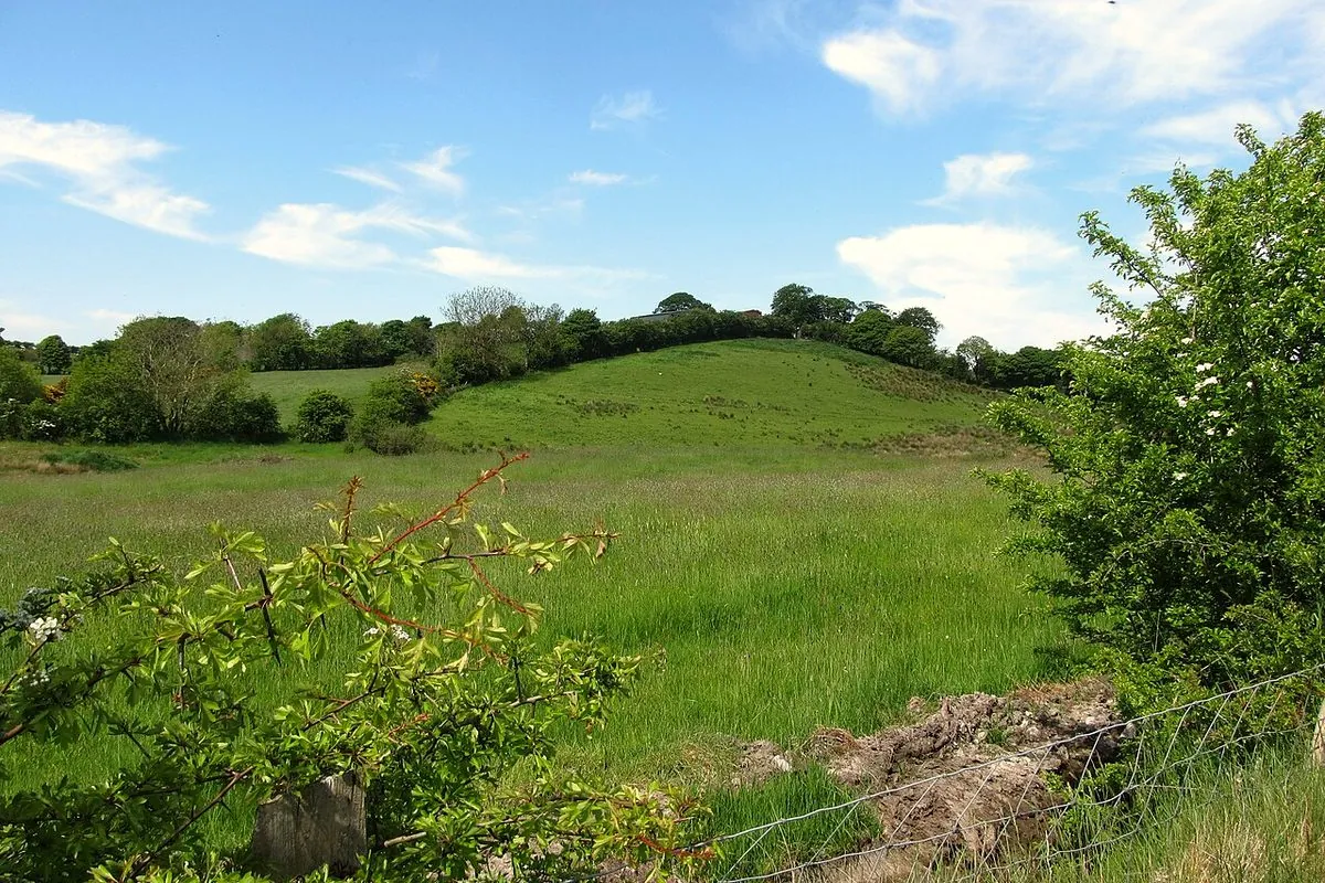 Green drumlins in Co. Monaghan near the border
