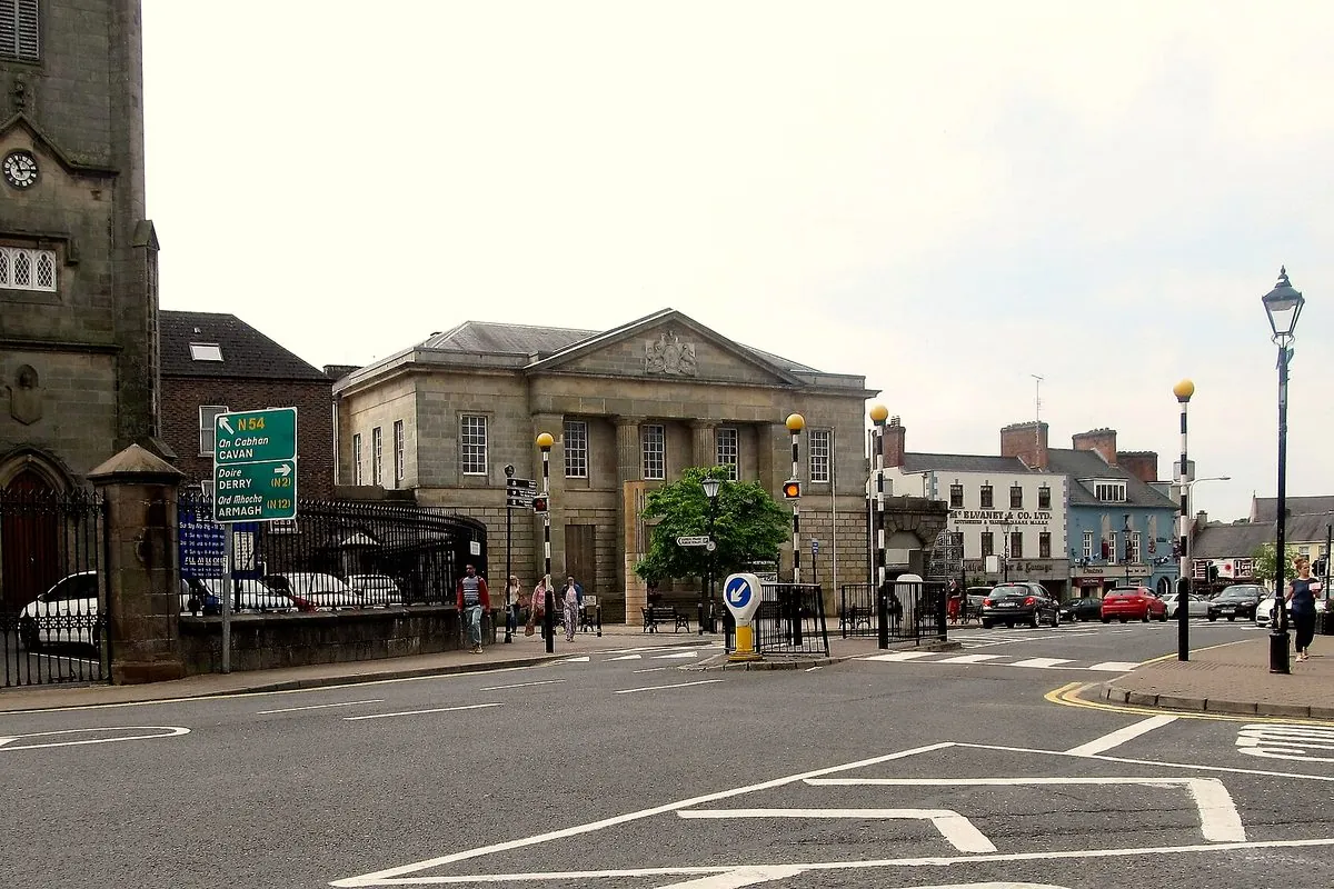 Monaghan Courthouse viewed across Church Square