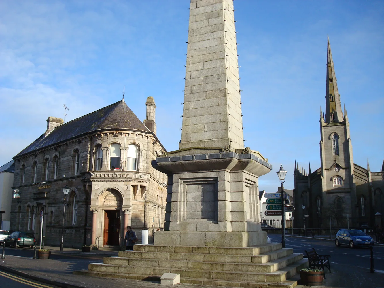 Church Square and St Patrick’s Church in Monaghan town